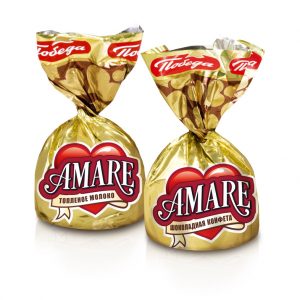 Конфеты шоколадные “Амаре” с начинкой со вкусом топленого молока