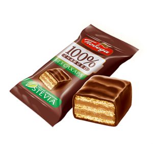 Конфеты вафельные в горьком шоколаде без сахара "Чаржед"