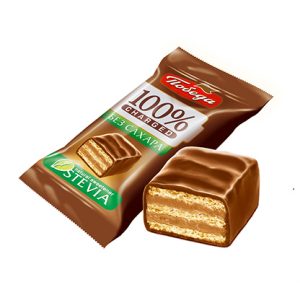 Конфеты вафельные в молочном шоколаде без сахара "Чаржед"