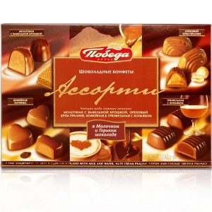 коньячной и ореховой начинкой