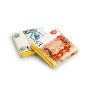 Мини-шоколад молочный "Рубли"