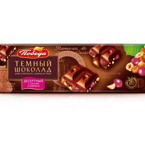 Шоколад десертный с орехом и изюмом