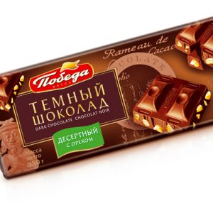 Шоколад десертный с орехом