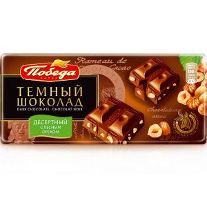 Шоколад десертный с орехом
