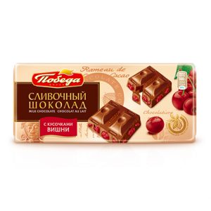 Шоколад сливочный с вишней