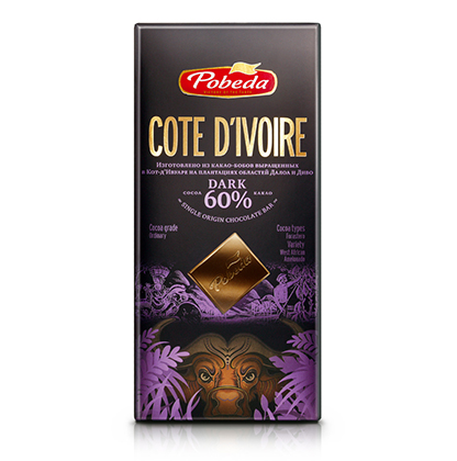 Шоколад горький "Кот-д'Ивуар"