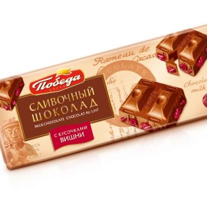 Шоколад сливочный с вишней