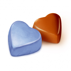 Конфеты шоколадные с ореховым кремом "Сердечки"