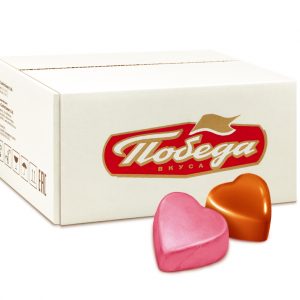 Конфеты шоколадные с ореховым кремом “Сердечки”