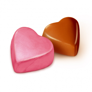 Конфеты шоколадные с ореховым кремом "Сердечки"