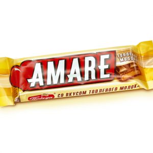 Шоколад молочный “Амаре” с начинкой со вкусом топленого молока