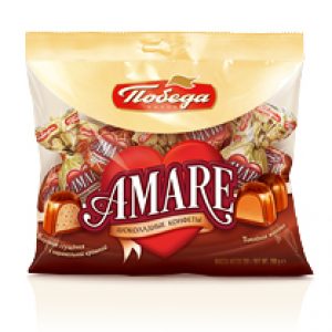Конфеты "два вида шоколадных конфет с начинкой "Aмаре"