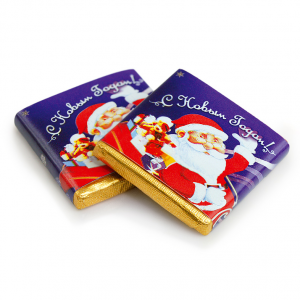Мини-шоколад молочный “С Новым годом!”