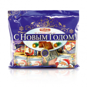 Мини-шоколад молочный “С Новым годом!”