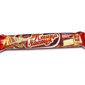 Шоколадный батончик “Птица счастья” с хрустящей вафлей и начинкой из тертого миндаля