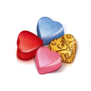 Конфеты Шоколадные c ореховым кремом "Сердечки"